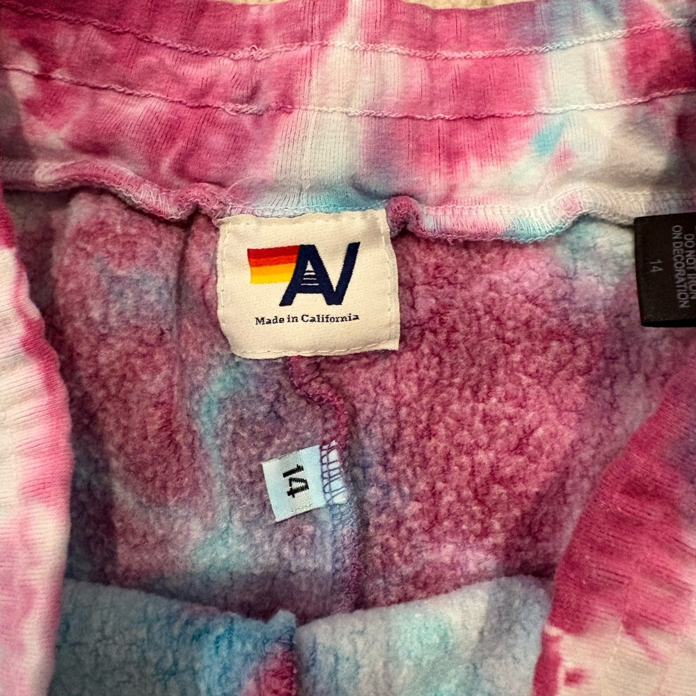 Aviator Nation Tie-Dye Kids Shorts - Size 14 - Picture 4 of 4